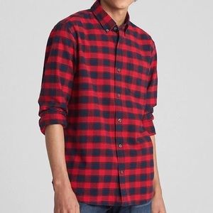 🚫SOLD🚫 GAP XL Tall Slim Fit Red and Navy Plaid